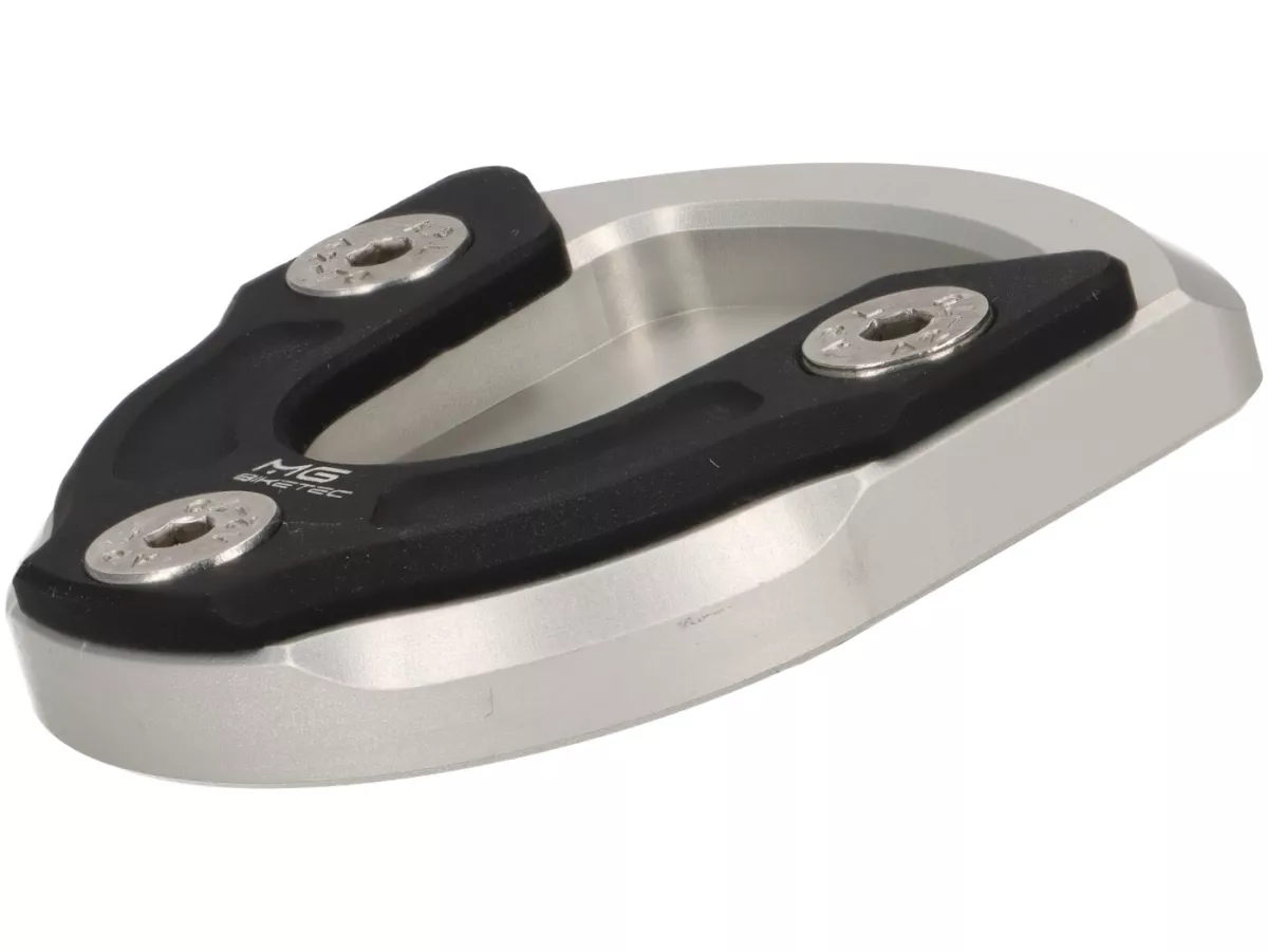 Piedino cavalletto laterale -MG-BIKETEC- Vespa GTL 125-200, GTS 125-300, GTV 125-300 - argento