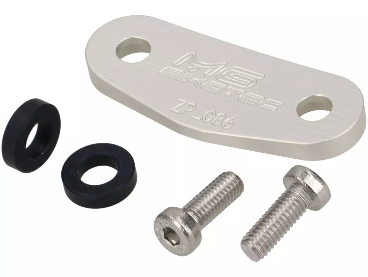 Penutup rel pegangan penumpang CNC pillion -MG-BIKETEC- Vespa GTL 125-200, GTS 125-310 GTV 125-310 - perak