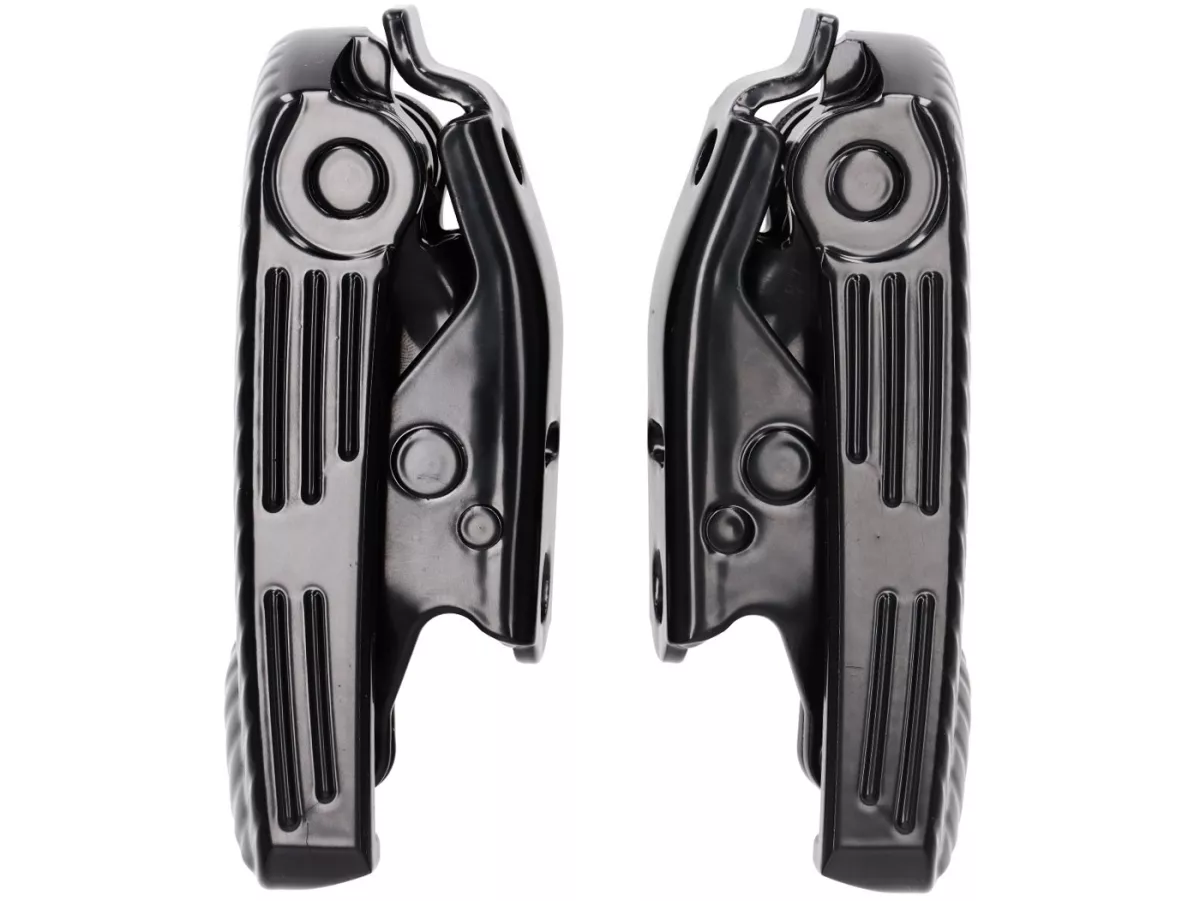 Repose-pieds -MOTO NOSTRA, CNC, noir brillant- Vespa GT, GTL, GTS 125-310, GTV