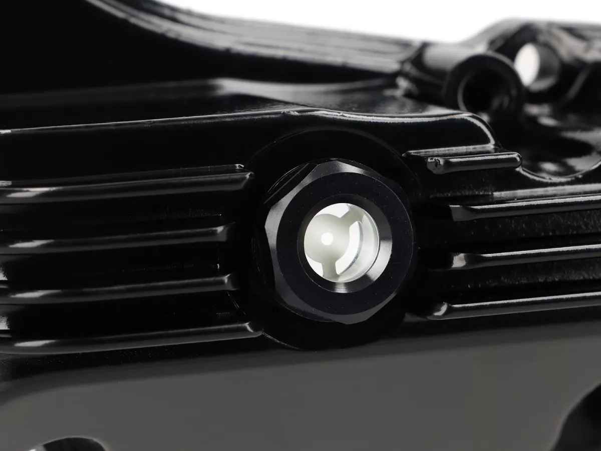 Oil pan -MOTO NOSTRA, glossy black - Piaggio 125-300cc (2019-2024) - Vespa GTS 125 Keyless (ZAPMD3202, ZAPMD3203), Vespa GTS 300 Keyless (ZAPMD3103, ZAPMD3104, Vespa GTV HPE Keyless (ZAPMD3108)