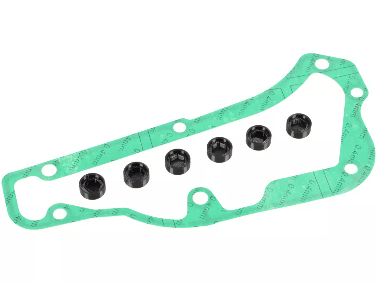 Oil pan -MOTO NOSTRA, black matt - Piaggio 125-300cc (2019-2024) - Vespa GTS 125 Keyless (ZAPMD3202, ZAPMD3203), Vespa GTS 300 Keyless (ZAPMD3103, ZAPMD3104, Vespa GTV HPE Keyless (ZAPMD3108)