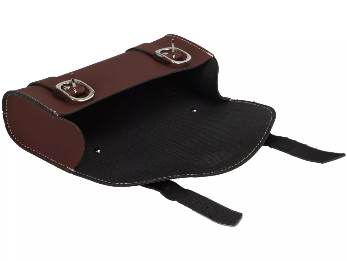 Werkzeugtasche - Satteltasche -MOTO NOSTRA- Piaggio, Vespa Ciao, SI, Bravo, Boxer, Grillo - braun