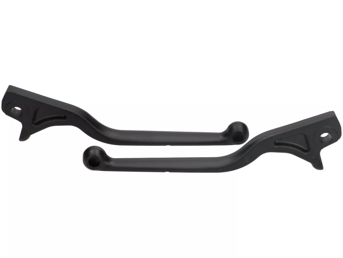 Juego de palancas de freno -MOTO NOSTRA- Vespa GTS 125 (ZAPMD3202, ZAPMD3203), Vespa GTS 300 HPE (ZAPMD3103, ZAPMD3104) - se adapta a NISSIN - negro mate