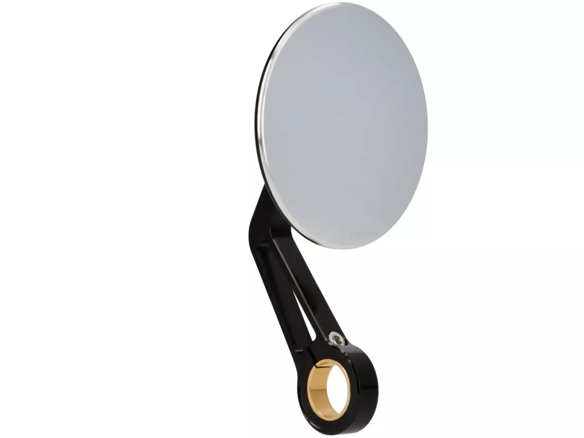 Mirror -MOTOGADGET- mo.view classic 130 (ECE) - ULTRACUT - handlebar ends - Ø=99mm - black