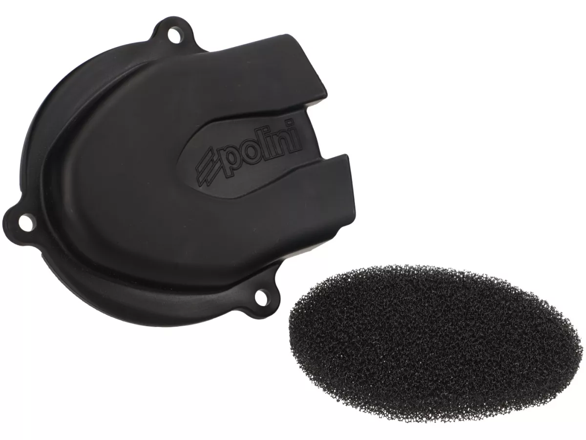 Coperchio Vario -POLINI- Evolution - Alto flusso d'aria - Piaggio short 10 - nero