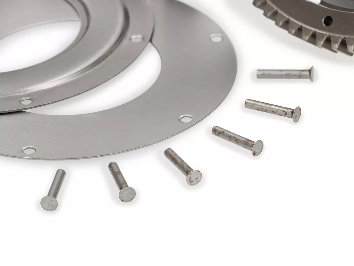 Rueda primaria incl. kit reparación primaria -POLINI- Vespa PX, T5, Cosa, Rally, Motovespa TX, CL, DN, DS, Iris, LML - 64 dientes (dentado recto)