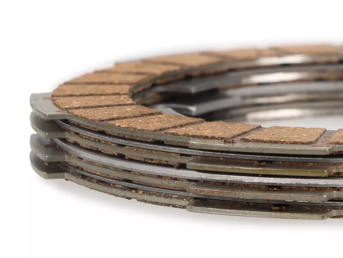 Clutch friction plate set -POLINI Vespa Smallframe Typ PK XL2- 4 friction plates (incl. steel plates and springs)