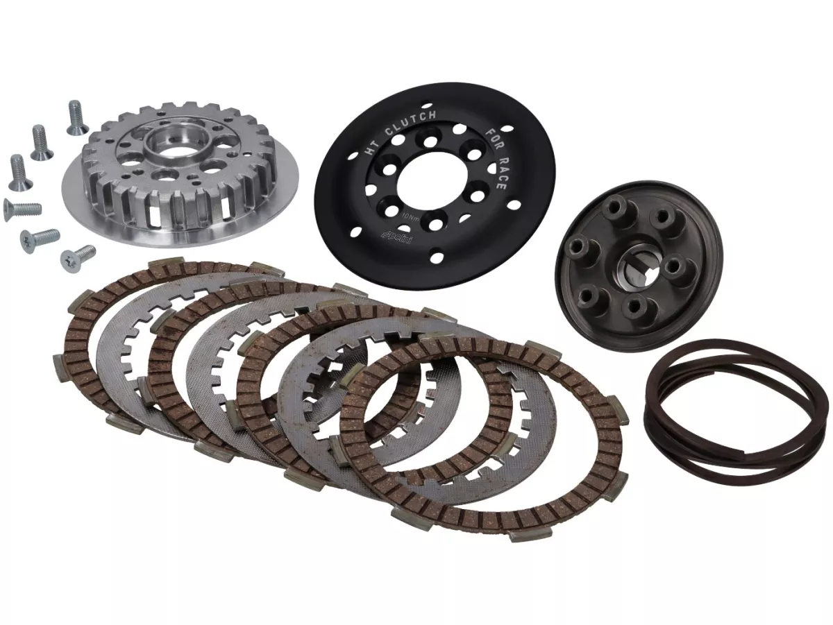 Koppling -POLINI för Race, HT Koppling- för primärhjul Piaggio 67/68Z - Vespa PX80, PX125, PX150, T5, Cosa, Motovespa PX125/150, LML 2T - 23 tänder (spiralformade tänder)