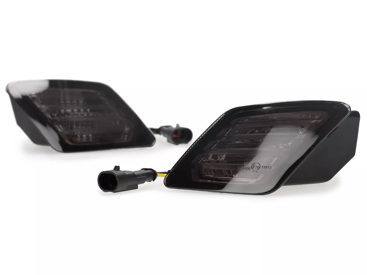 Blinkerssats fram + bak -POWER 1- LED - Vespa GTS/GTV 125-300 Keyless - tonad