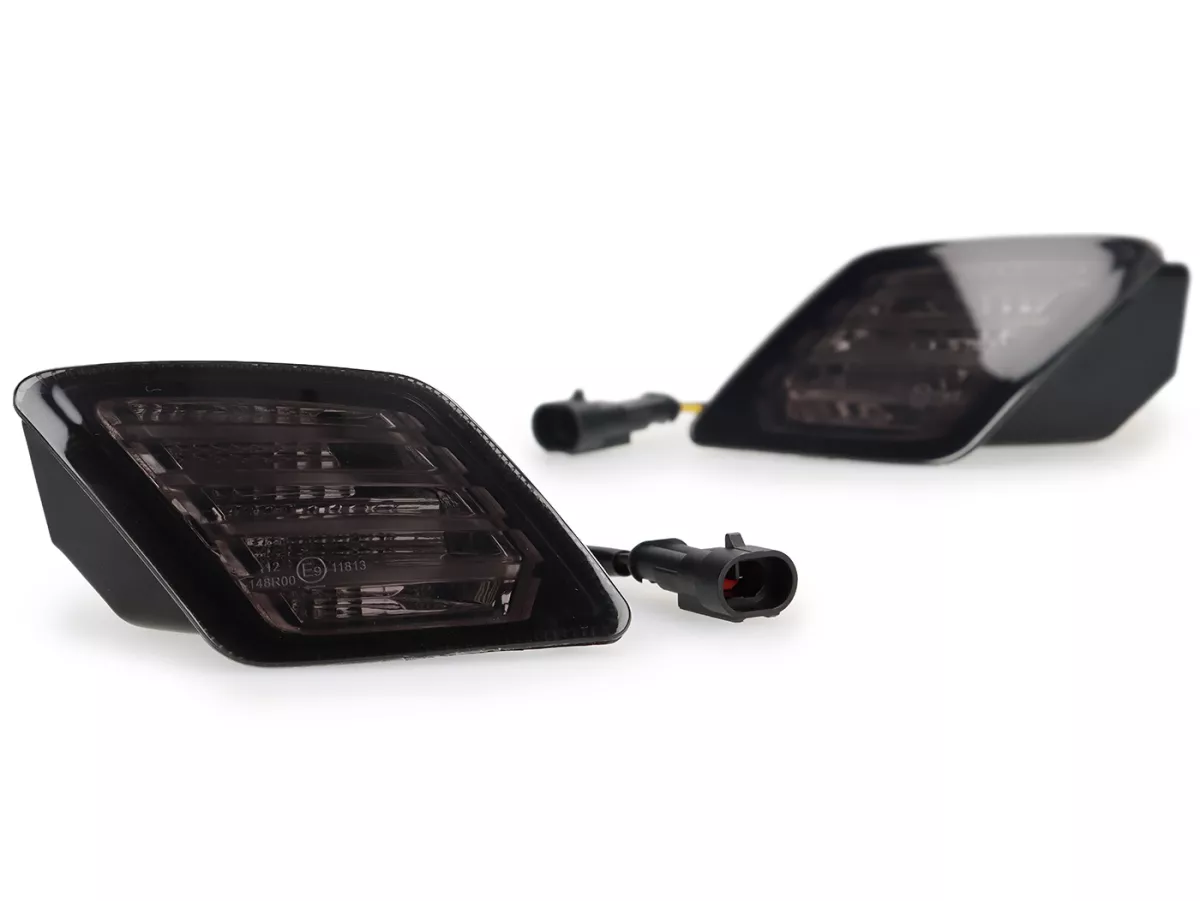 Blinkerssats fram + bak -POWER 1- LED - Vespa GTS/GTV 125-300 Keyless - tonad