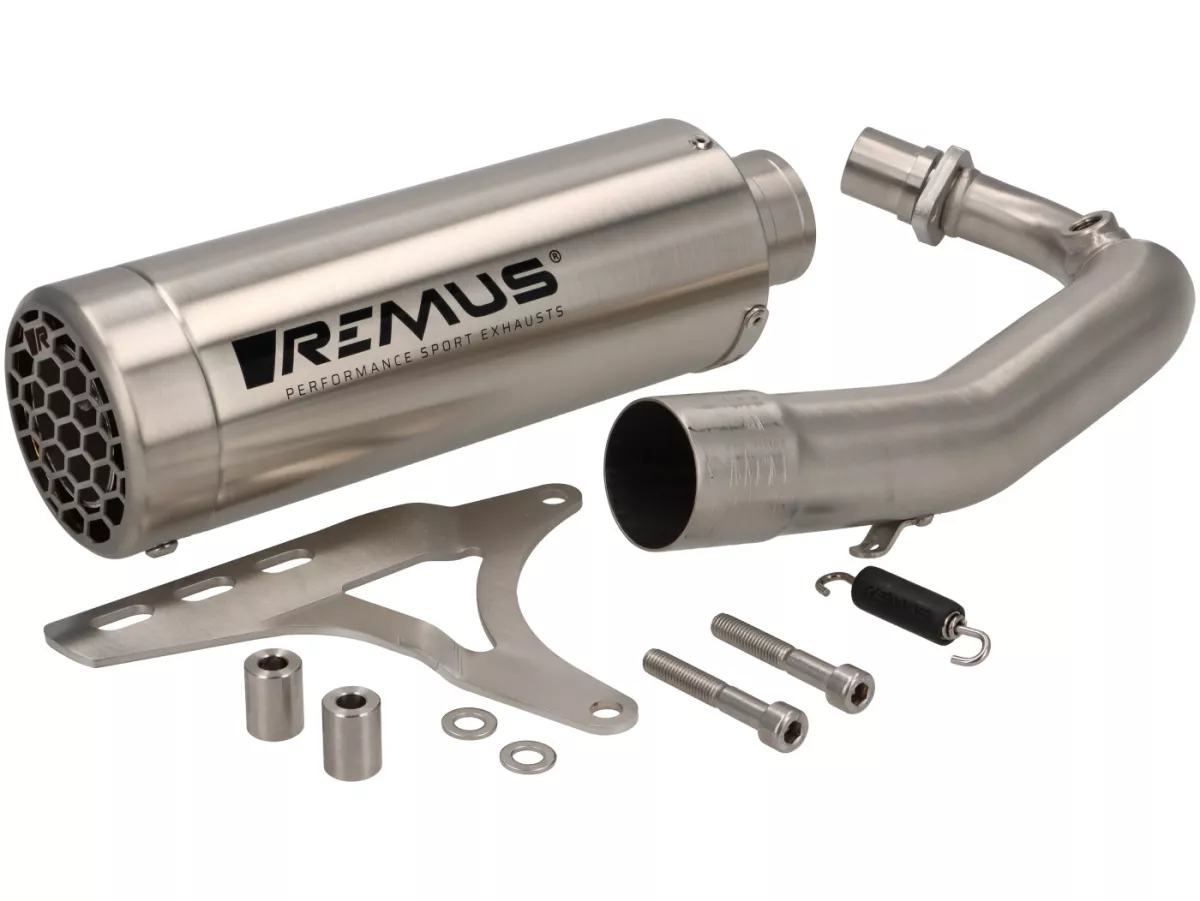 Knalpot -REMUS- Vespa Primavera 50 4T - Jaring baja tahan karat matt racing