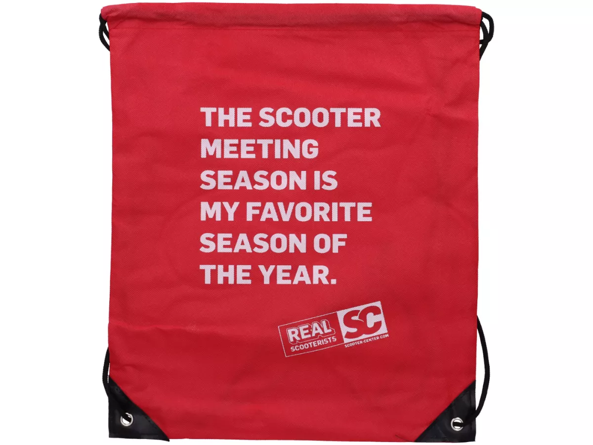 Tas belanja - tas olahraga - nilon -PUSAT SEPEDA MOTOR- ... Musim Favorit ... 35x42cm- merah