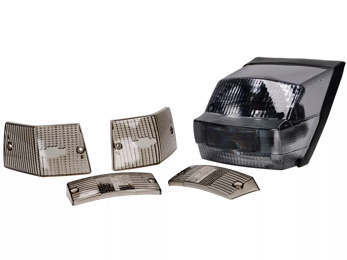 Kit gaya dasar -SCOOTER CENTER Hitam polos - Vespa PX 1984-1998 - PX80, PX125, PX150, PX200 - Set dasar