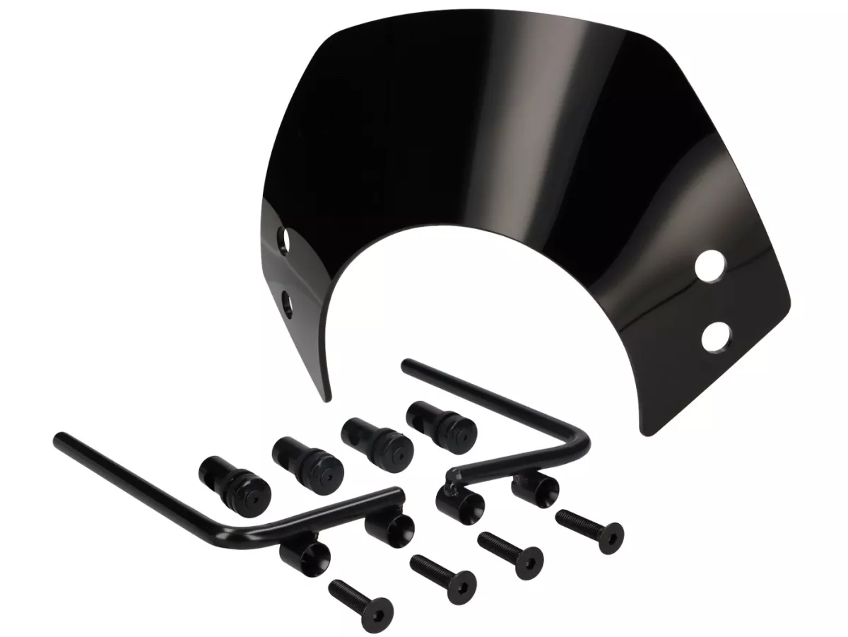 Kit gaya dasar -SCOOTER CENTER Hitam polos - Vespa PX 1984-1998 - PX80, PX125, PX150, PX200 - Set dasar