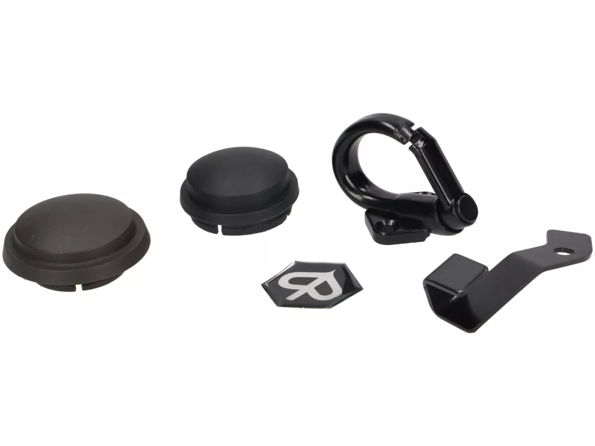 Kit gaya dasar -SCOOTER CENTER Hitam polos - Vespa PX 1984-1998 - PX80, PX125, PX150, PX200 - Set dasar