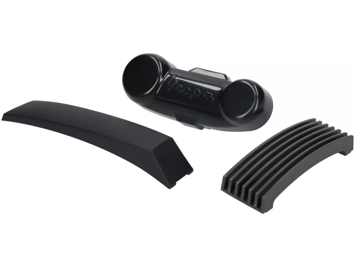 Kit gaya dasar -SCOOTER CENTER Hitam polos - Vespa PX 1984-1998 - PX80, PX125, PX150, PX200 - Set dasar