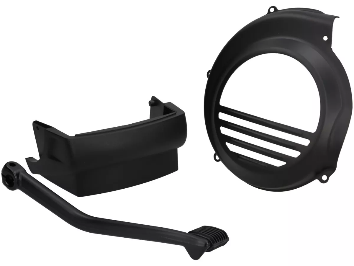 Kit gaya dasar -SCOOTER CENTER Hitam polos - Vespa PX 1984-1998 - PX80, PX125, PX150, PX200 - Set dasar