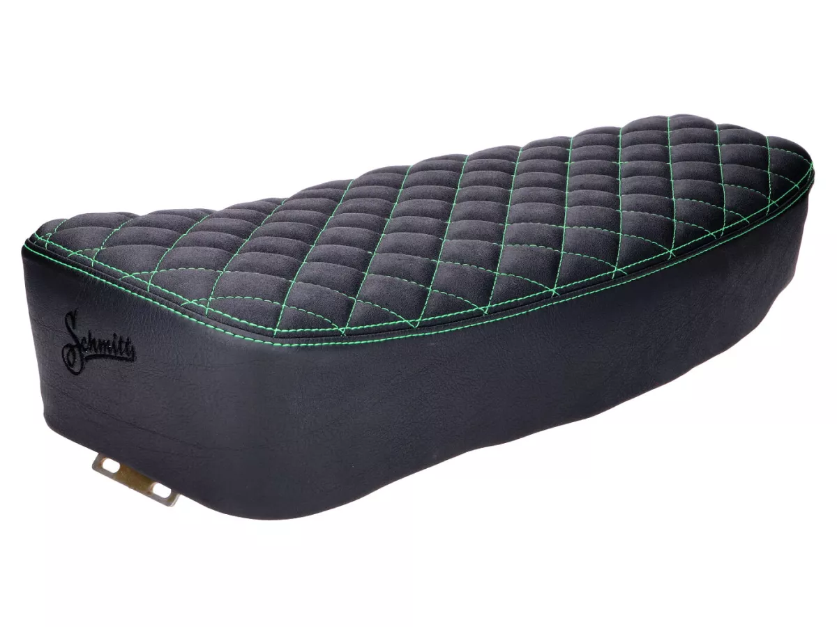 Schmitt seat cover Rautenstep black-green for Simson S50, S51, S70