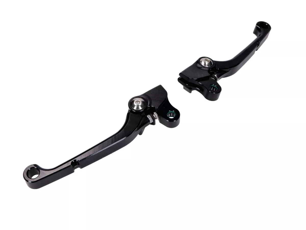 Juego de maneta de freno y embrague CNC aluminio negro Simson S50/S51