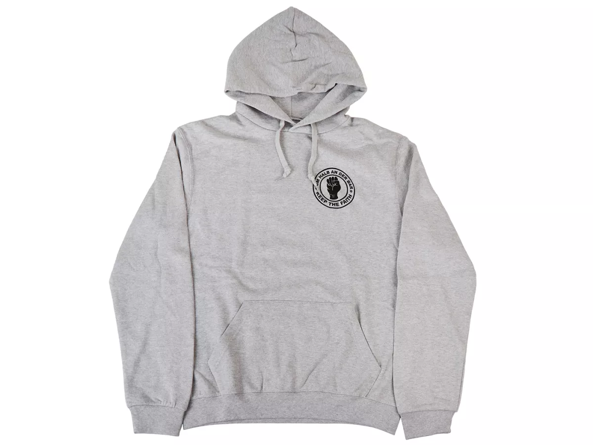 Sudadera con capucha, hombre -A media barra- Gris - XL