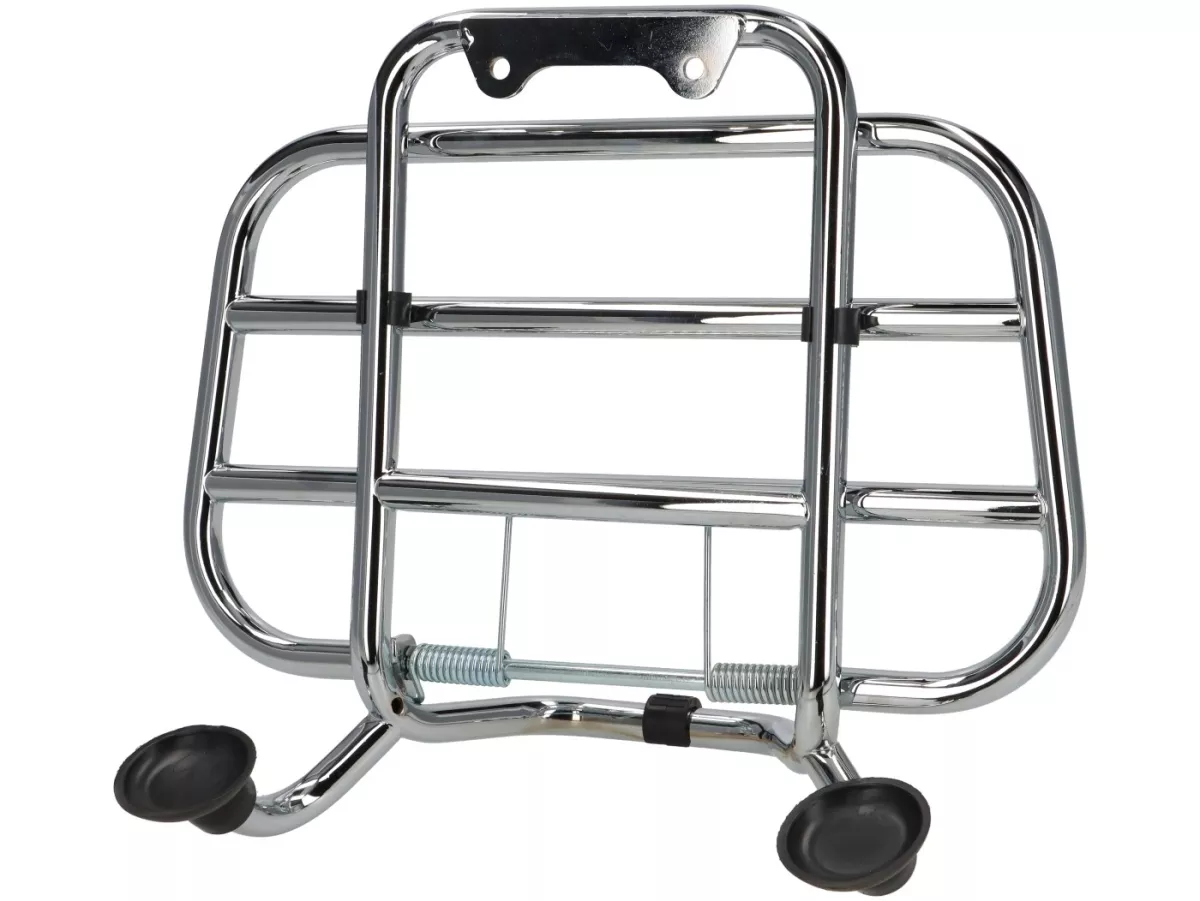 Portaequipajes delantero plegable -PIAGGIO- Vespa Largeframe - Vespa PX80, PX125, PX150, PX200 - Cromo