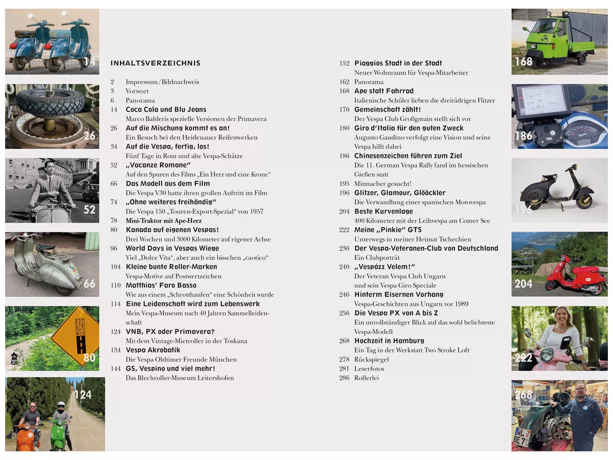 VESCOO 2 Yearbook for Vespa fans and Ape friends, 272 pages, hardcover, 16 x 23.5 cm - Language: German