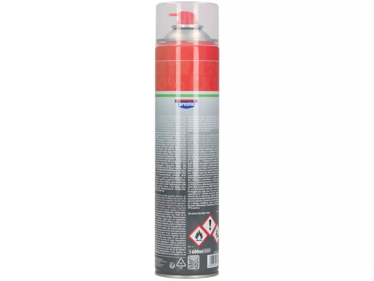 Brake cleaner -PRESTO- 600ml - PU 6
