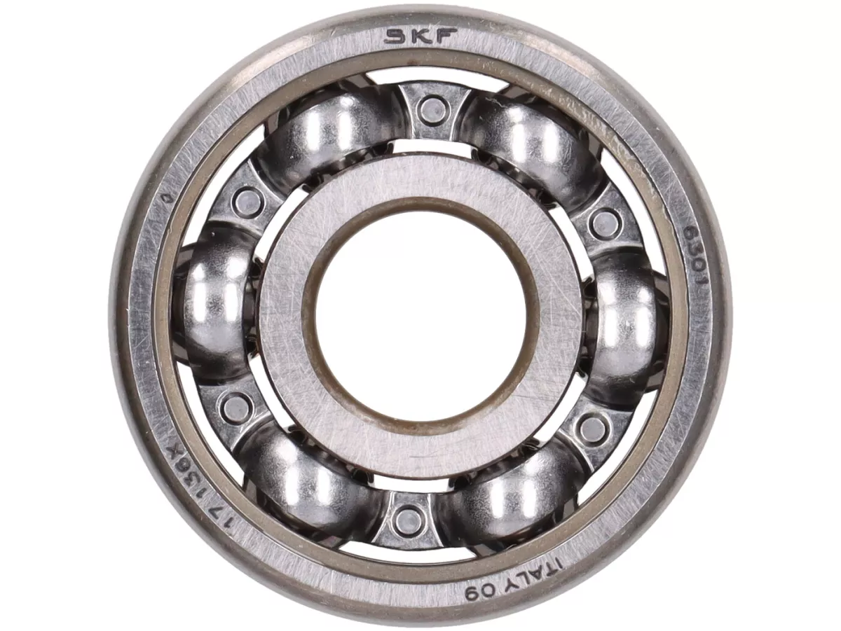 Cuscinetto a sfere -6301- (12x37x12mm) - (utilizzato per albero ausiliario Vespa PX80, GS150 / GS3 (da VS1T a VS5T), VNA, VNB, VBA, VBB1T, VGLA, VGLB , T4