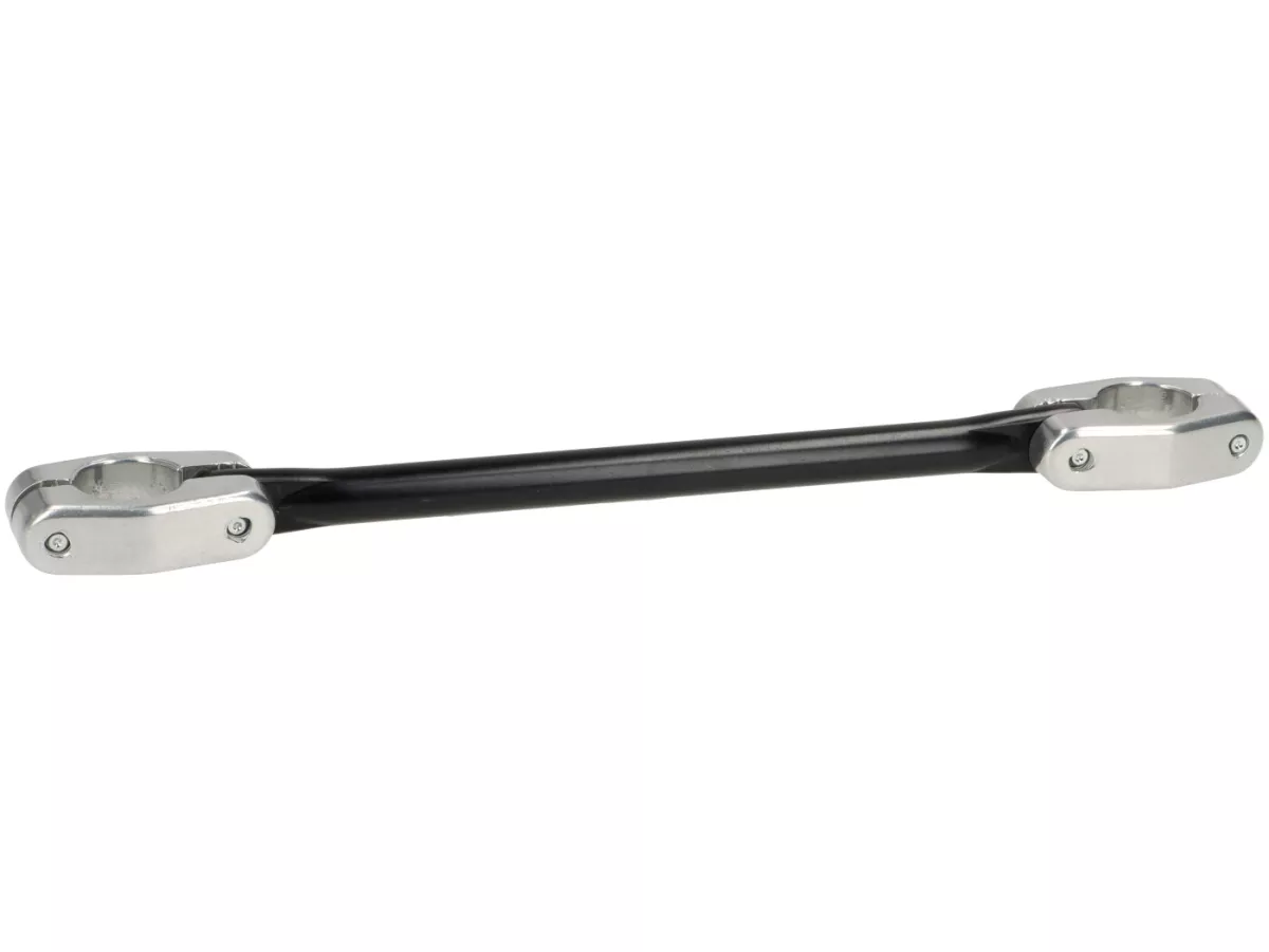 Handlebar crossbar -TOMMASELLI- L = 200 mm, Ø = 12mm, bolted mounting, handlebar Ø 20-22mm, black/chrome