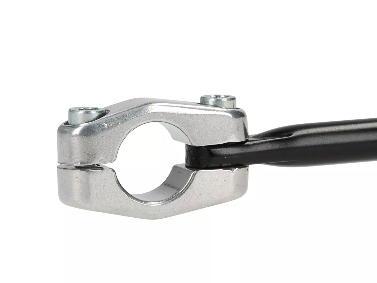 Handlebar crossbar -TOMMASELLI- L = 200 mm, Ø = 12mm, bolted mounting, handlebar Ø 20-22mm, black/chrome