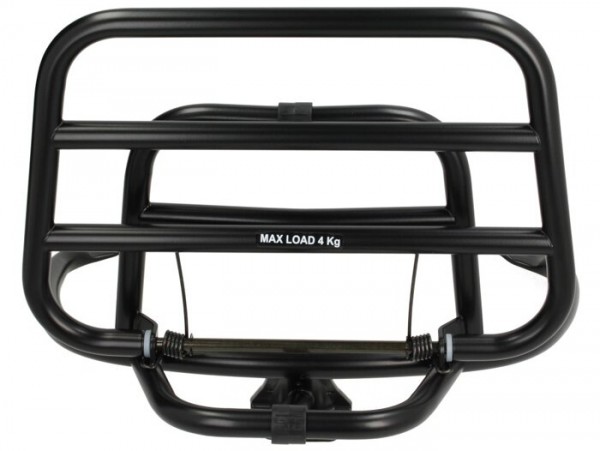 Folding rear luggage rack -PIAGGIO- Vespa Primavera 50 (ZAPC53100, ZAPC53200), Vespa Primavera 125 (ZAPM81100), Vespa Primavera 150 (ZAPM81200), Vespa Sprint 50 (ZAPC53101, ZAPC53201), Vespa Sprint 125 (RP8M82111, ZAPM81300, ZAPM81301) - black matt