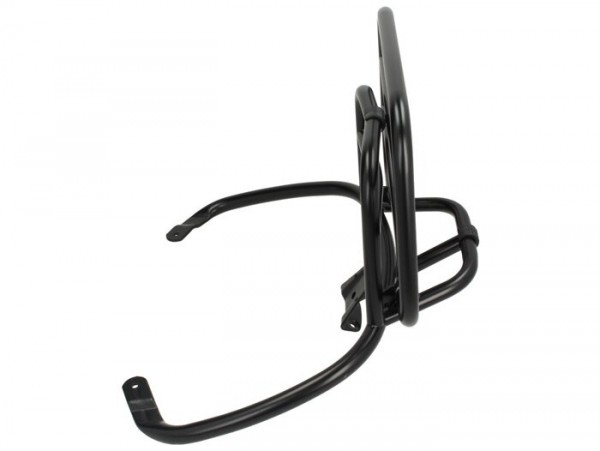 Folding rear luggage rack -PIAGGIO- Vespa Primavera 50 (ZAPC53100, ZAPC53200), Vespa Primavera 125 (ZAPM81100), Vespa Primavera 150 (ZAPM81200), Vespa Sprint 50 (ZAPC53101, ZAPC53201), Vespa Sprint 125 (RP8M82111, ZAPM81300, ZAPM81301) - black matt