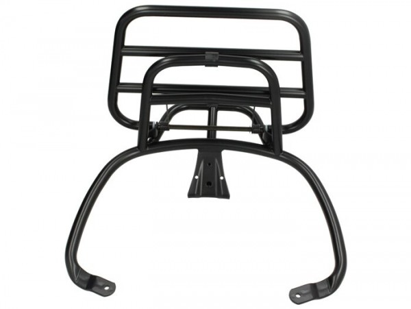 Folding rear luggage rack -PIAGGIO- Vespa Primavera 50 (ZAPC53100, ZAPC53200), Vespa Primavera 125 (ZAPM81100), Vespa Primavera 150 (ZAPM81200), Vespa Sprint 50 (ZAPC53101, ZAPC53201), Vespa Sprint 125 (RP8M82111, ZAPM81300, ZAPM81301) - black matt
