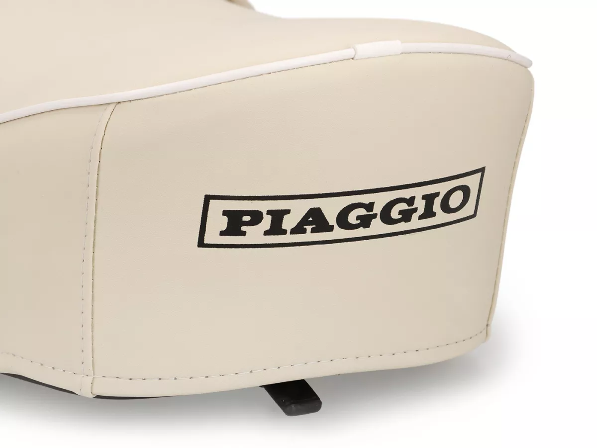 Seat -SKY- Vespa V50, PV125, ET3 - without lock - white (ivory)