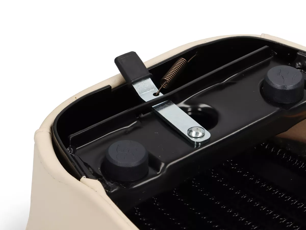 Seat -SKY- Vespa V50, PV125, ET3 - without lock - white (ivory)