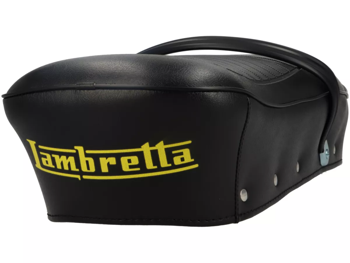 Seat SIL (Scooter India Limited) -MADE IN ITALY- Lambretta DL, GP - black