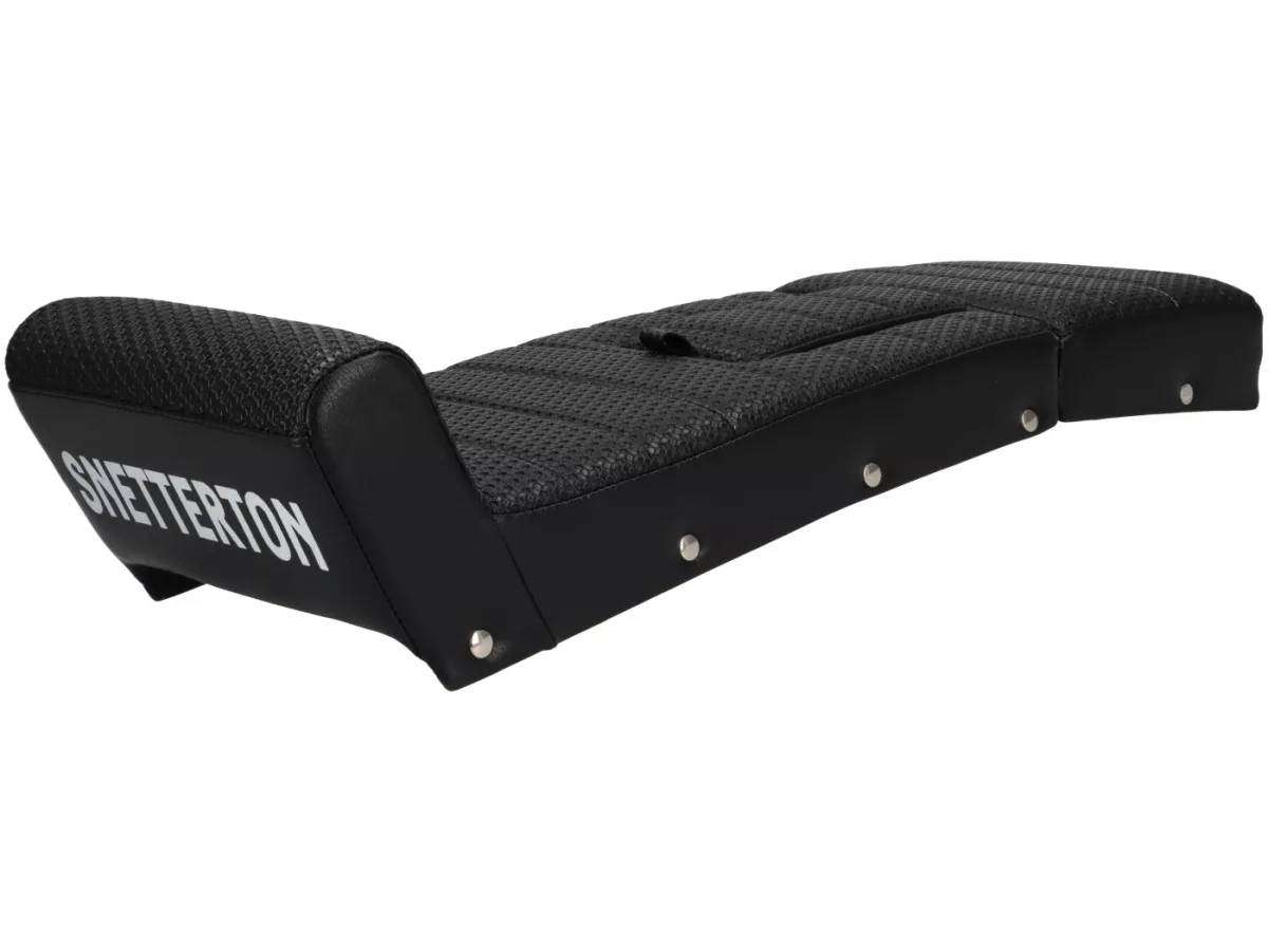 Seat SNETTERTON Alfatex -MADE IN ITALY- Lambretta Series 1-3 - black