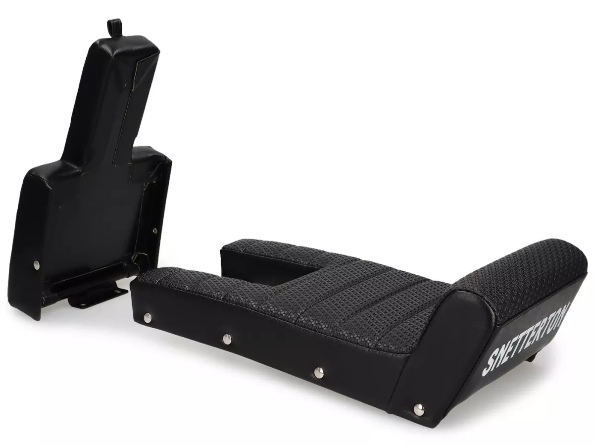 Seat SNETTERTON Alfatex -MADE IN ITALY- Lambretta Series 1-3 - black