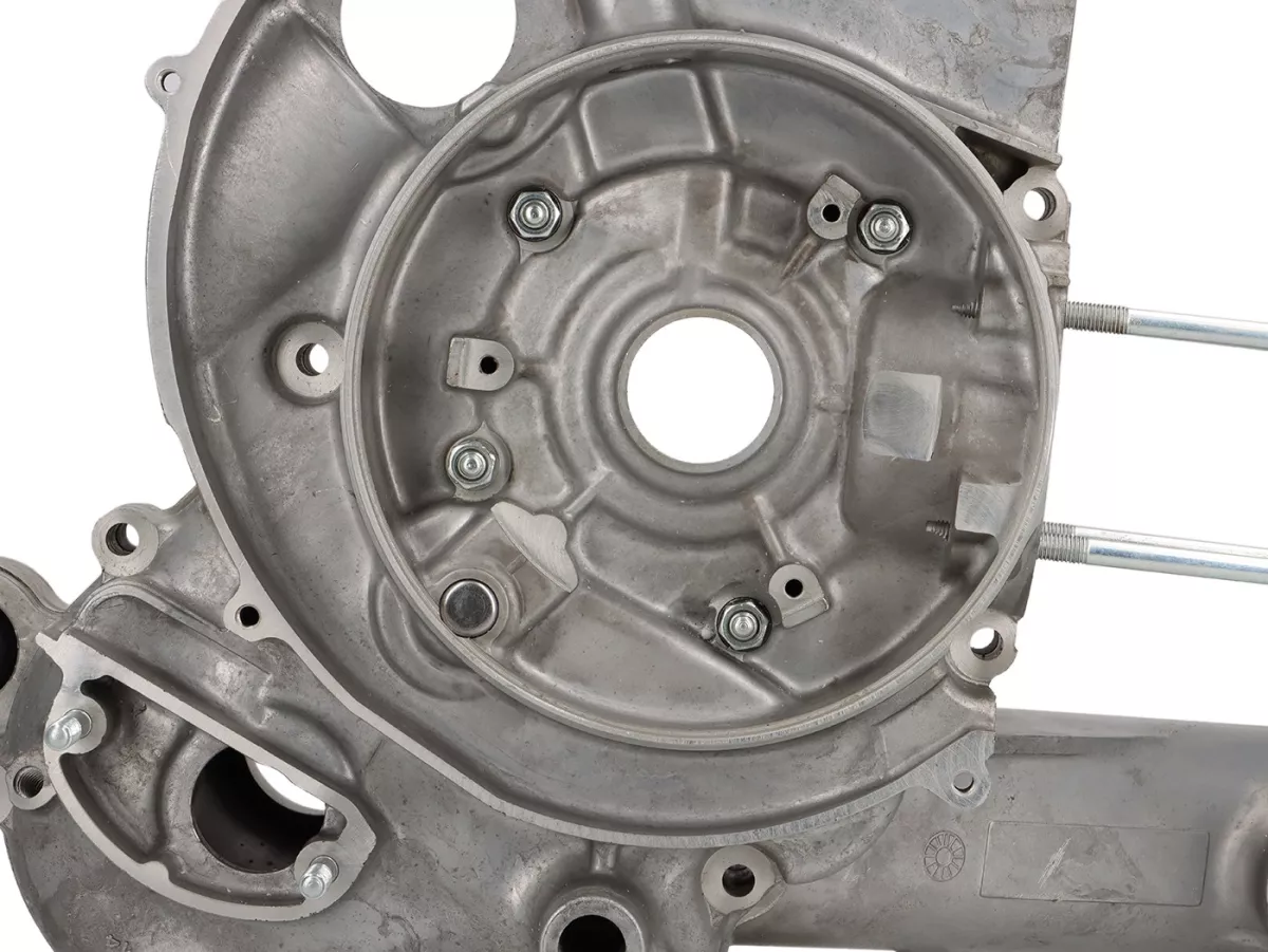 Cárter motor -OEM admisión válvula rotativa, Elestart, sin lubricación separada- Vespa PX125, PX150
