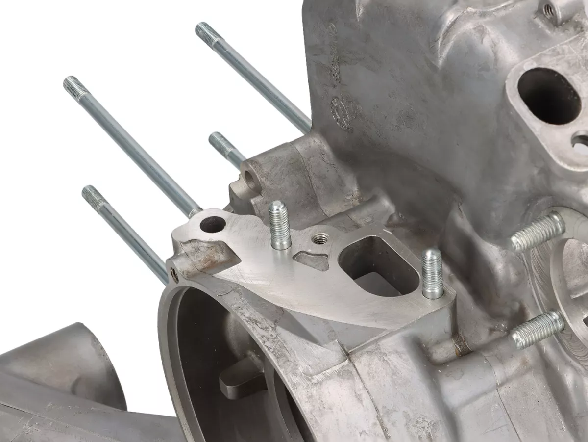 Cárter motor -OEM admisión válvula rotativa, Elestart, sin lubricación separada- Vespa PX125, PX150