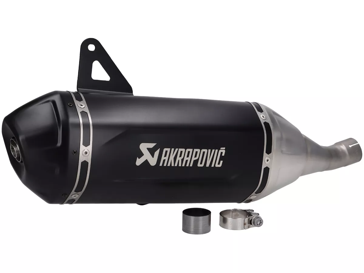 Echappement -AKRAPOVIC Black Slip-On Line (SS)- Vespa GTS HPE 310 Euro 5+ - Acier inox noir