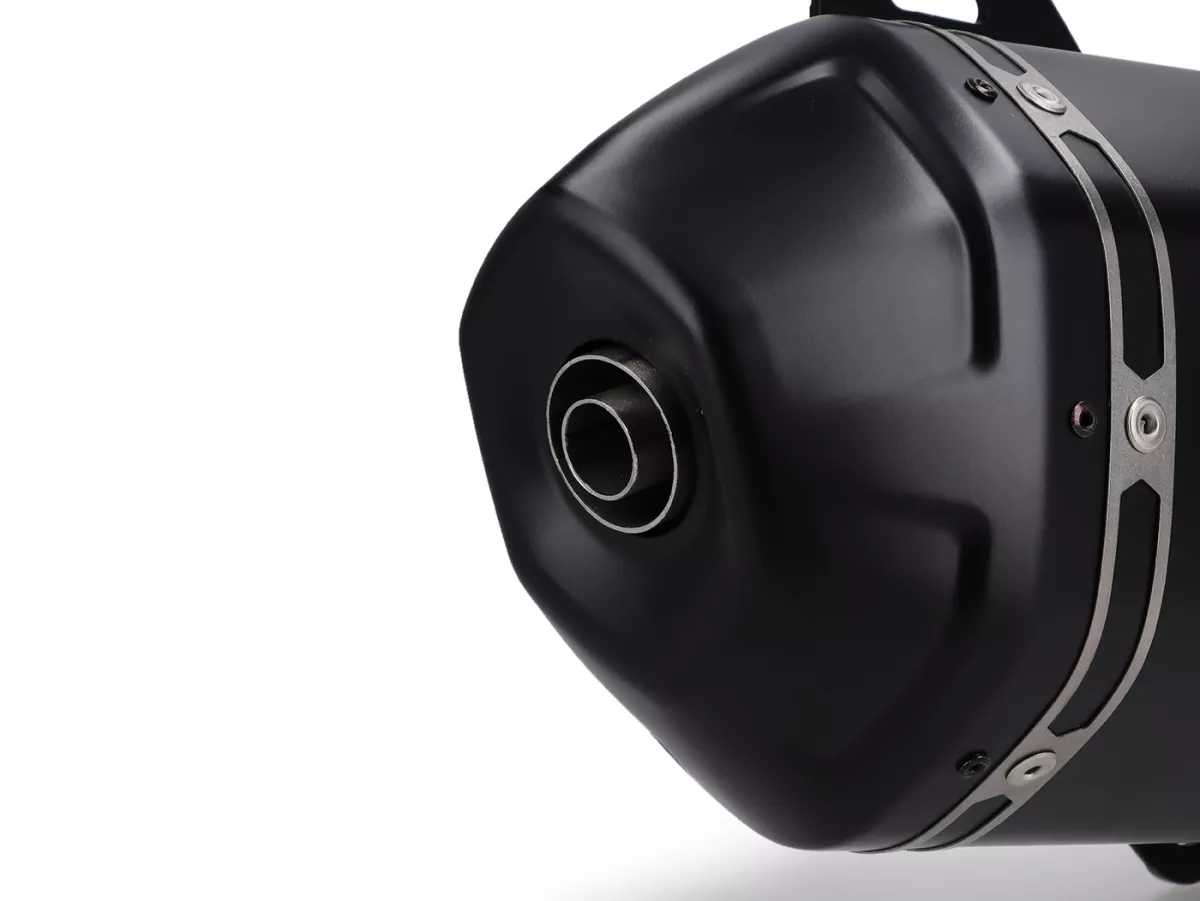 Echappement -AKRAPOVIC Black Slip-On Line (SS)- Vespa GTS HPE 310 Euro 5+ - Acier inox noir