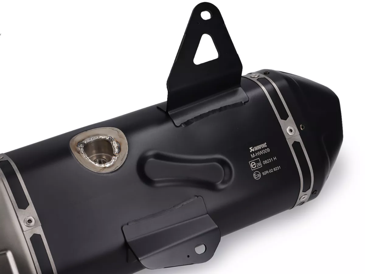 Echappement -AKRAPOVIC Black Slip-On Line (SS)- Vespa GTS HPE 310 Euro 5+ - Acier inox noir