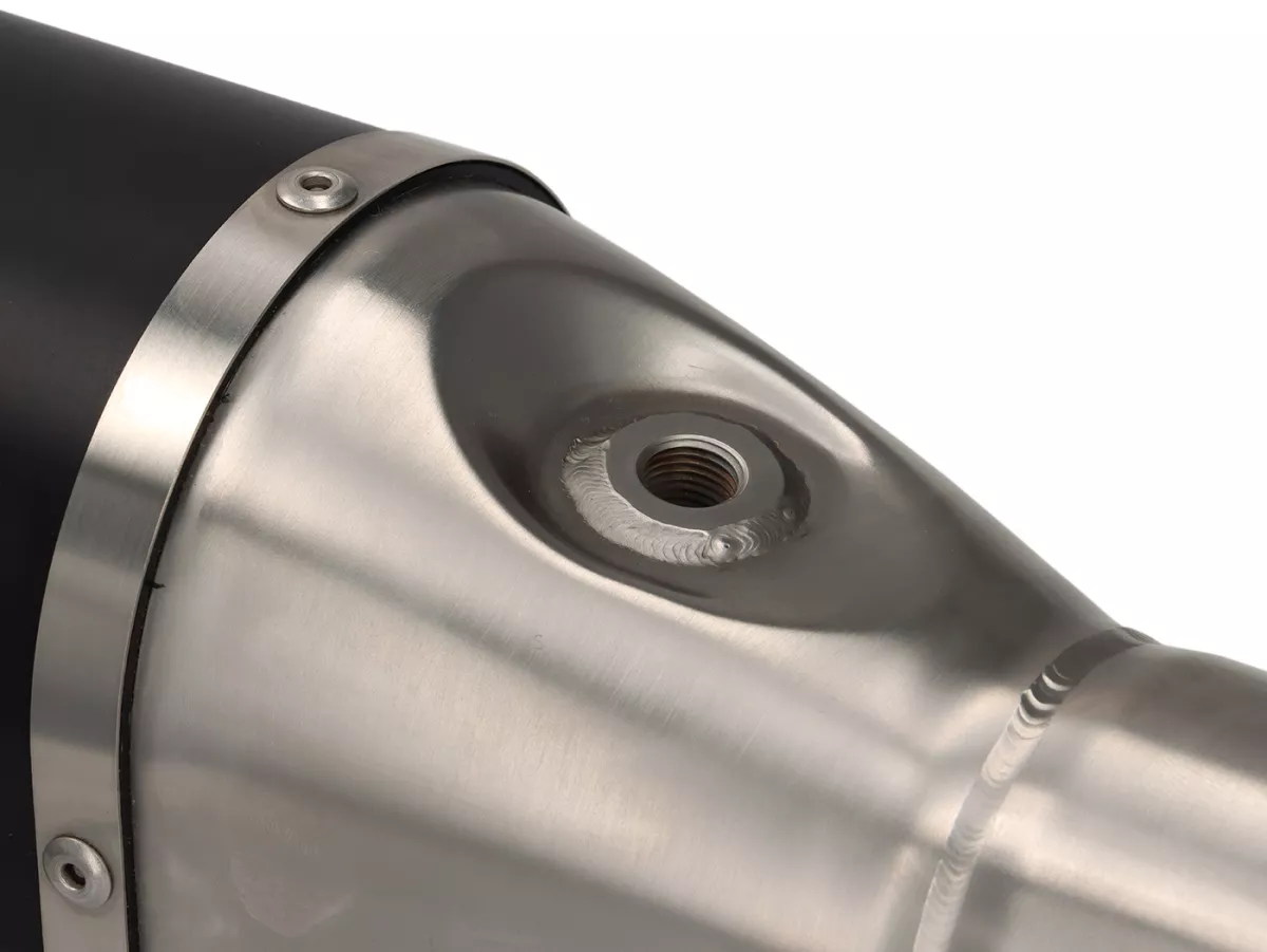 Sistema de escape- ARROW- Urban - Aluminio oscuro con tapa de acero inoxidable - Vespa GTS 310