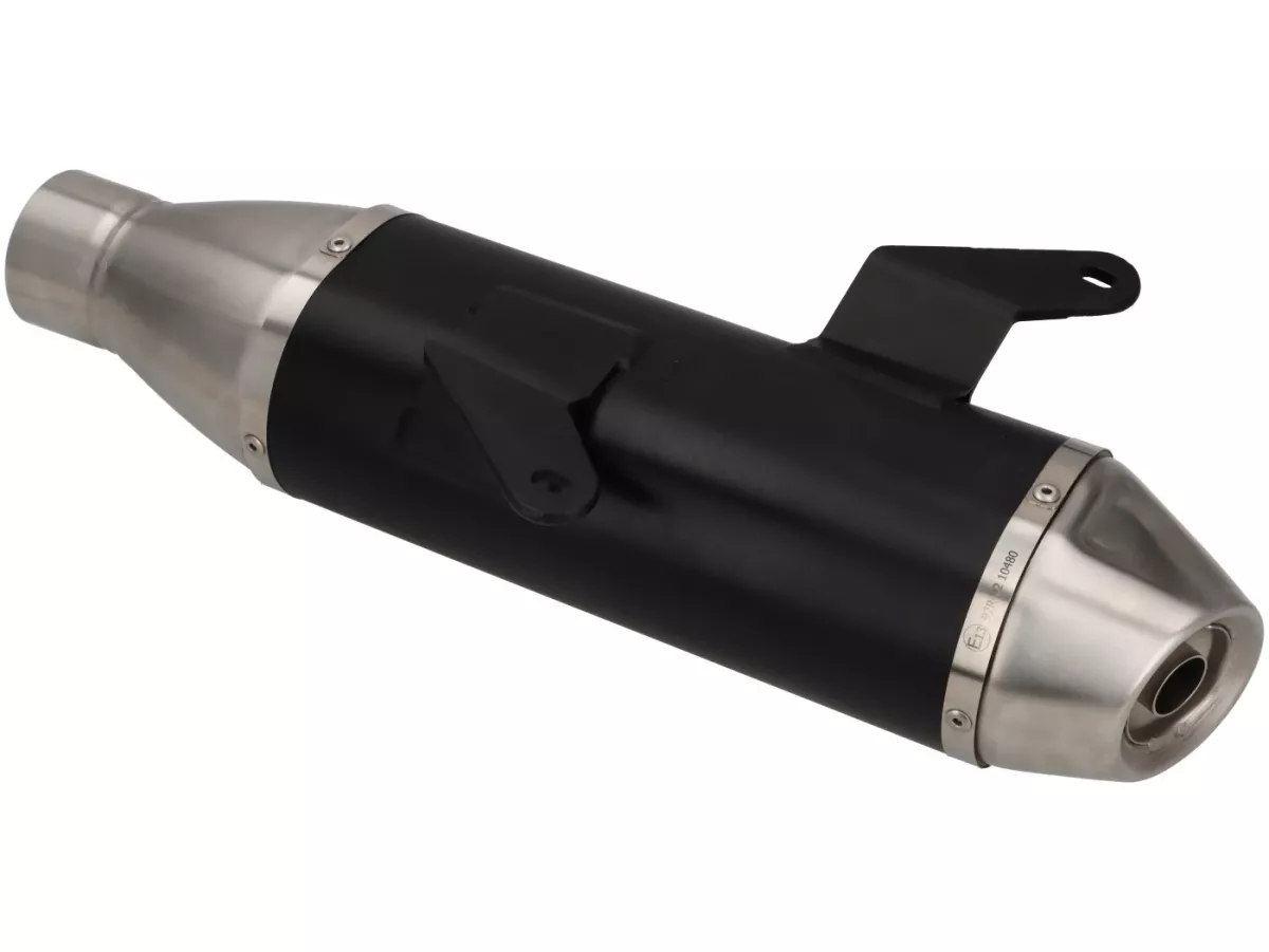 Sistema de escape- ARROW- Urban - Aluminio oscuro con tapa de acero inoxidable - Vespa GTS 310