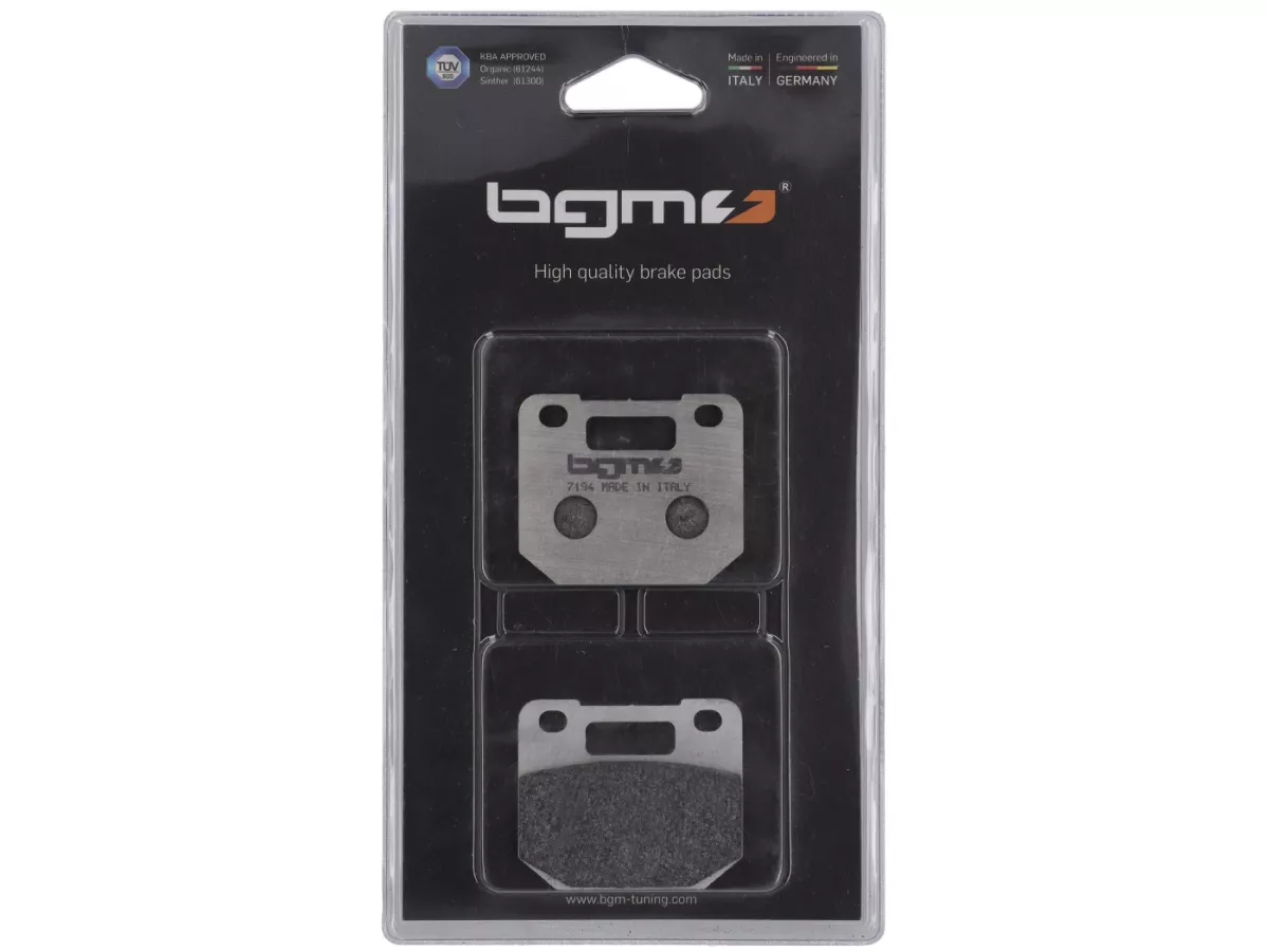 Kampas rem -BGM ORIGINAL STANDAR 52.6x44.1x7.5mm - Stage6 R/T 4 piston kaliper rem radial - Bahan pad Organik