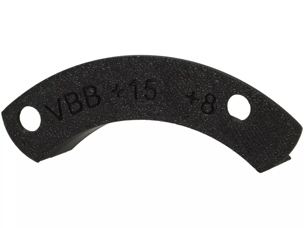 Gabarit de fraisage pour l'admission de la vanne rotative -bgm Pro- Vespa moteurs à 2 canaux, +15° avant PMH/ +8° après PMH, Vespa VNB, VBB, VLB, VNC, Sprint, Super
