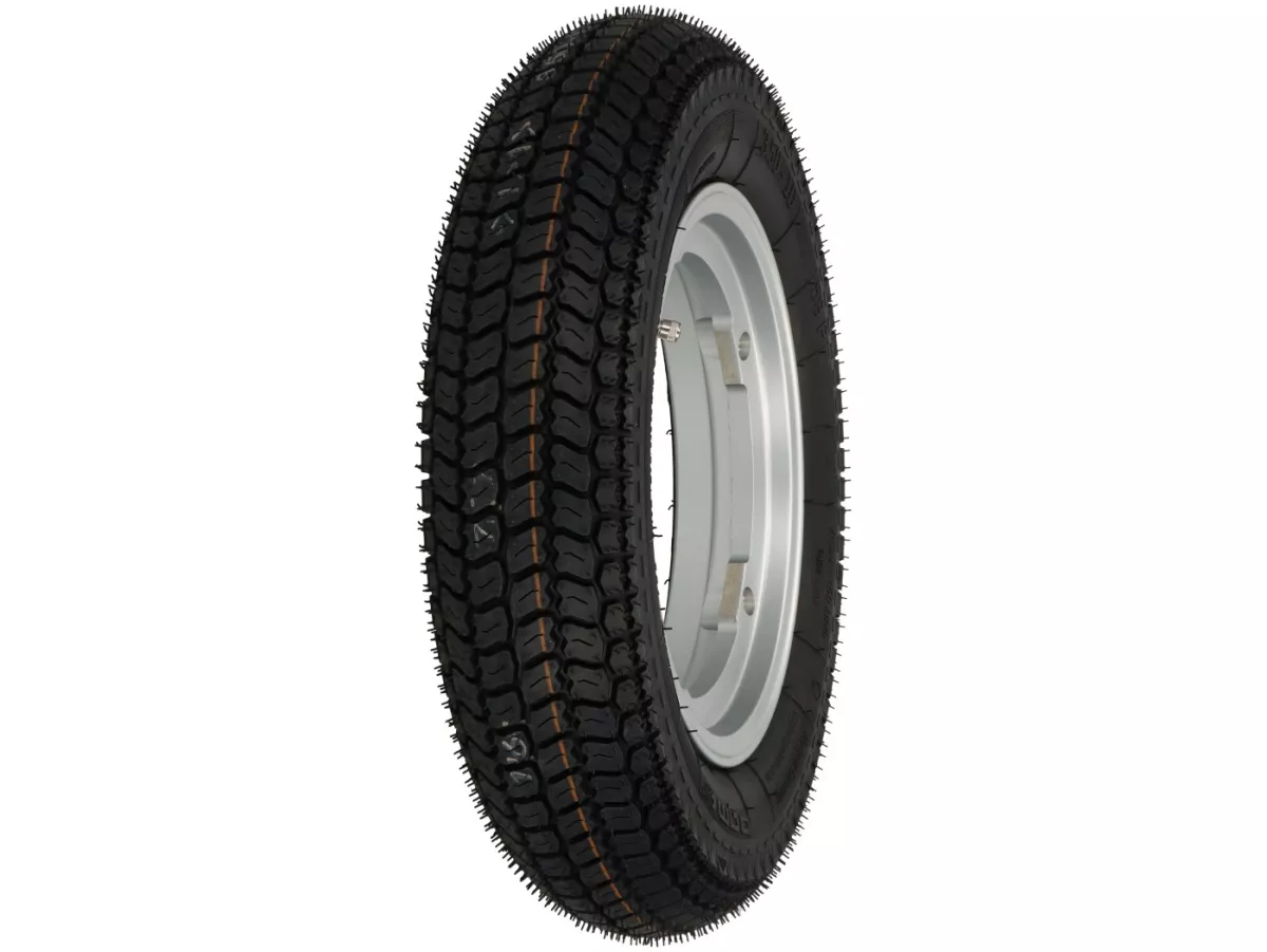 Roda lengkap - BGM Pro Superstrong -BGM Classic, tubeless, Vespa Largeframe PX, Sprint, Rally, GT, GTR, TS, T4, LML Star/Stella- 3.50 - 10 inci TL 59S (diperkuat) - Pelek 2.10-10 - Silver