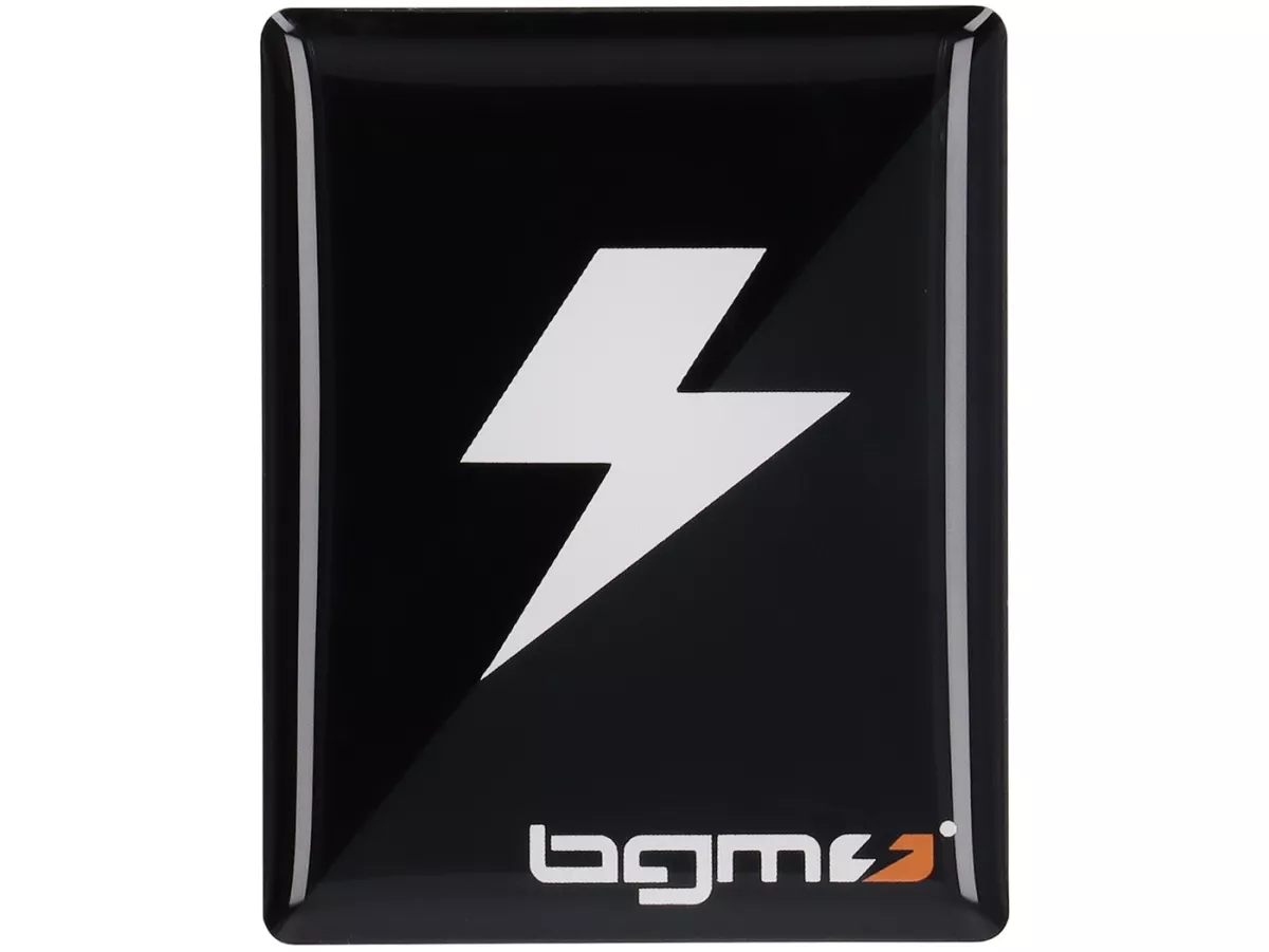 3D sticker lettering horn cover -BGM- Piaggio rectangle - Vespa ET2, ET4, GT125, GTL, GTV, GTS125, LX, LXV, S 50-125, PX Lusso, T5 - plastic self-adhesive