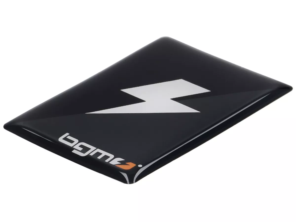 3D sticker lettering horn cover -BGM- Piaggio rectangle - Vespa ET2, ET4, GT125, GTL, GTV, GTS125, LX, LXV, S 50-125, PX Lusso, T5 - plastic self-adhesive